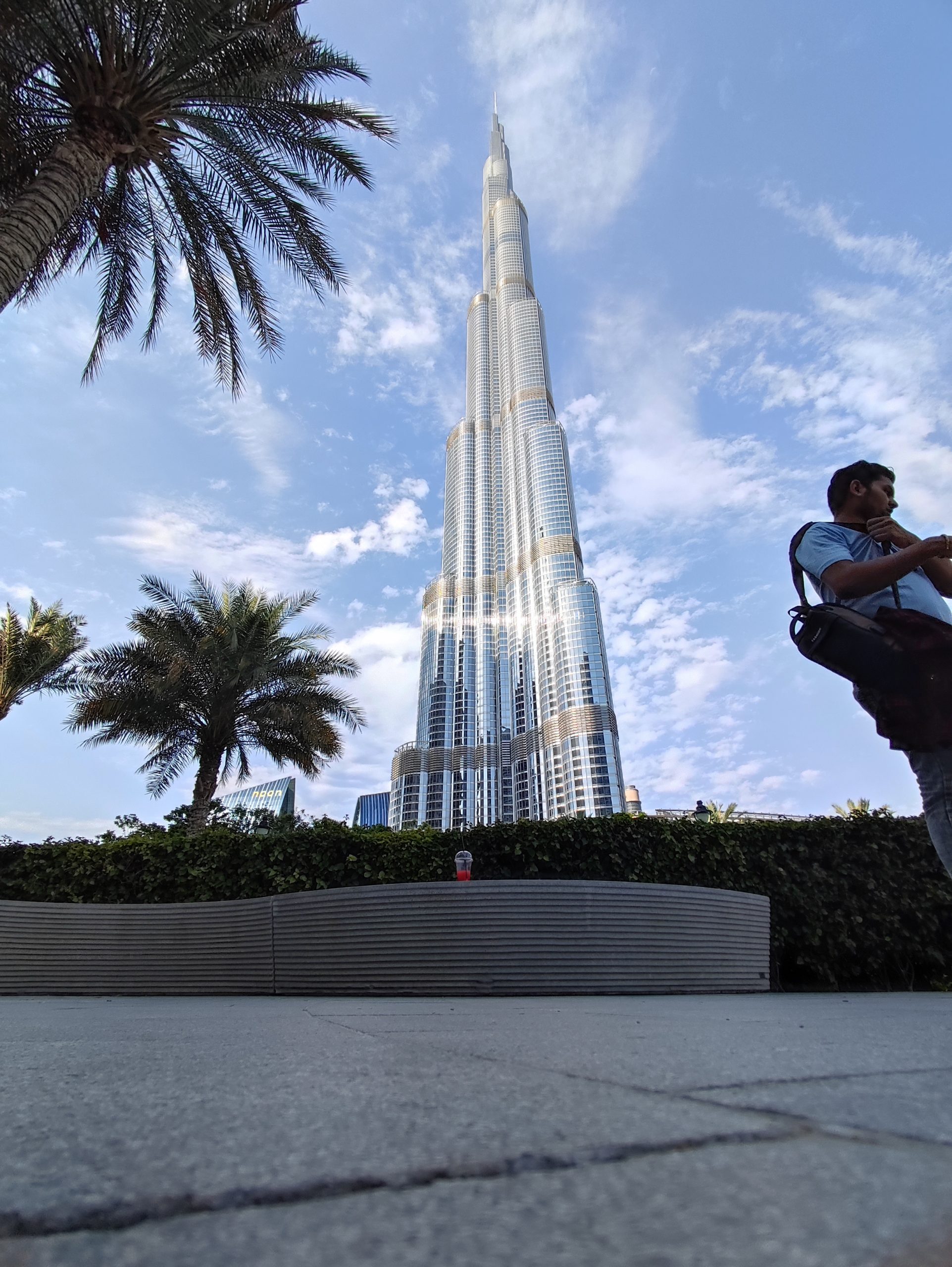 Touching the sky at the iconic Burj Khalifa — where dreams rise as high as the clouds.
